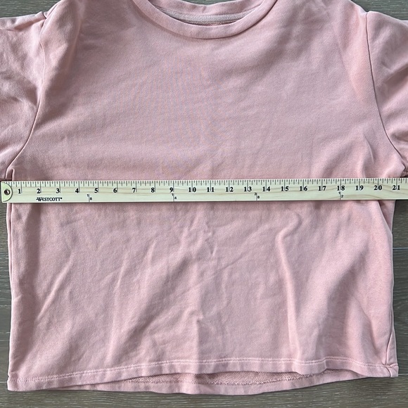 ABLE Norah Puff Sleeve Sweatshirt Pink | M - Picture 7 of 13